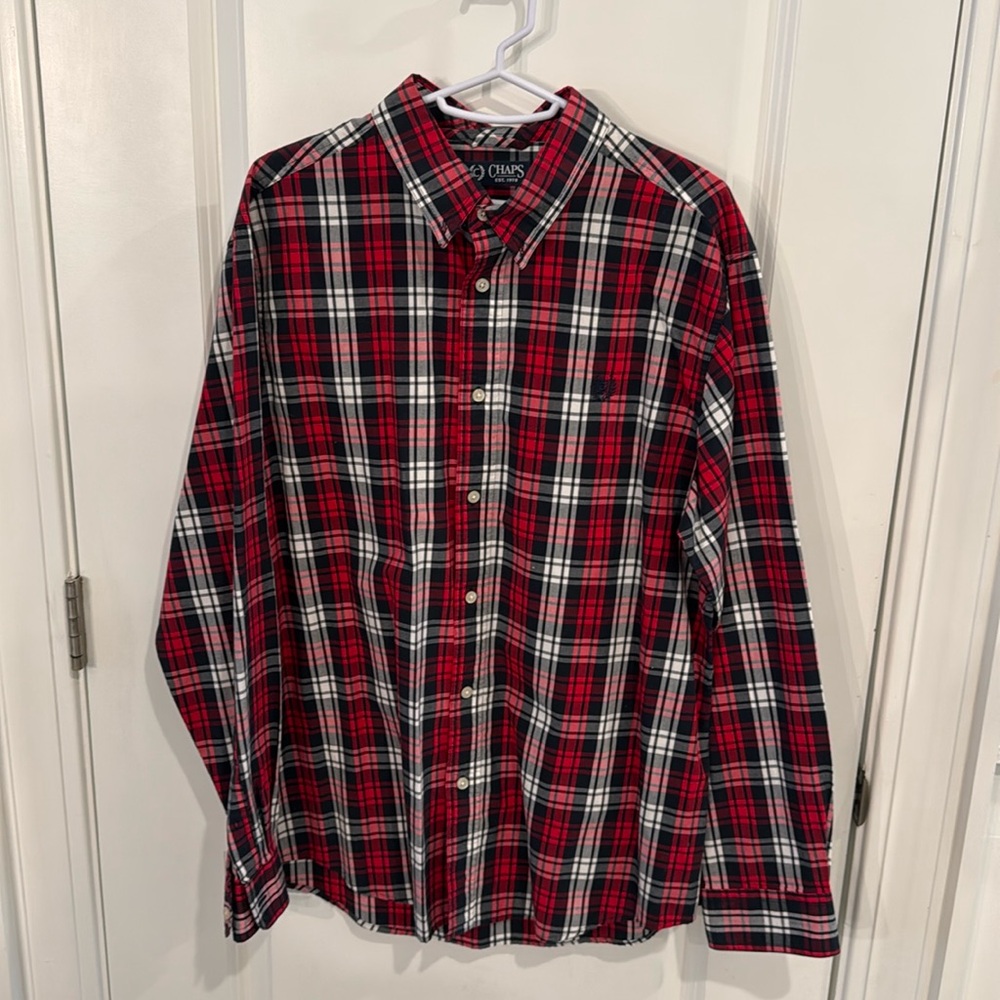 Custom Fit, Large, Chaps Button Down - image 1